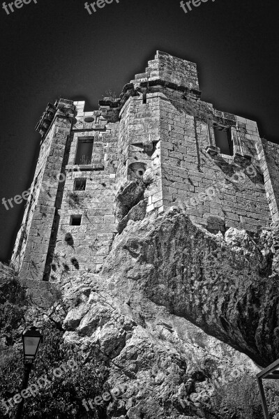 Citadel Fortress Rock Fortification Ruins