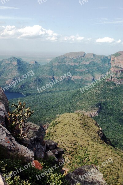 South Africa Drakensberg Landscape Mountain Vertigo