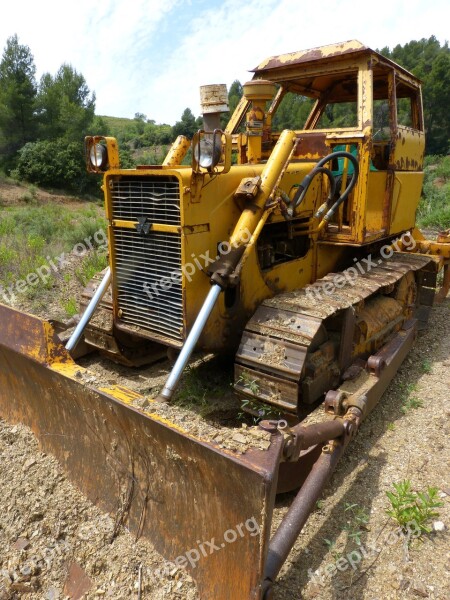 Excavator Machinery Old Abandoned Smooth