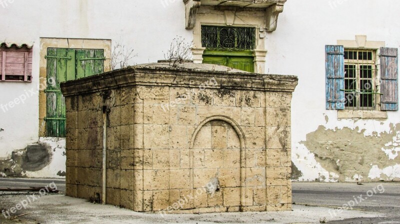 Cyprus Athienou Water Basin Tank Old