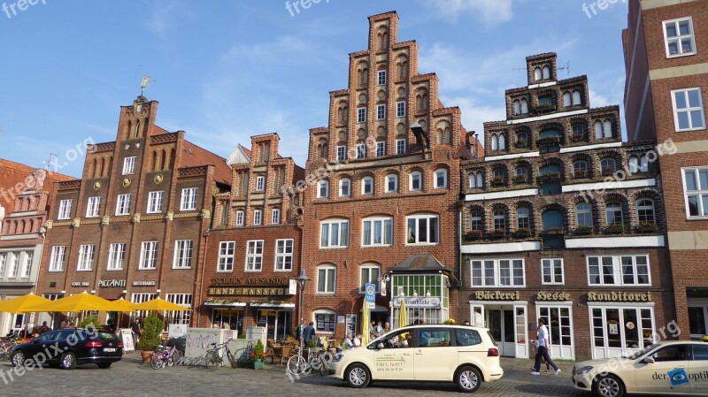 Lüneburg Houses Facades Old Houses Historical Houses Brick Gothic