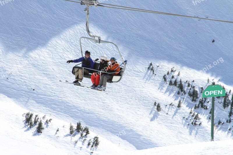 Snow Ski Winter Mountain Skier