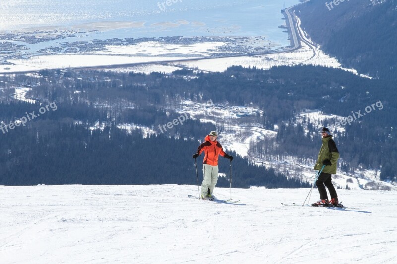 Snow Mountain Snowboard Sky Nature