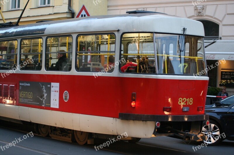 Prague Historic Center Tram Czech Republic Historically