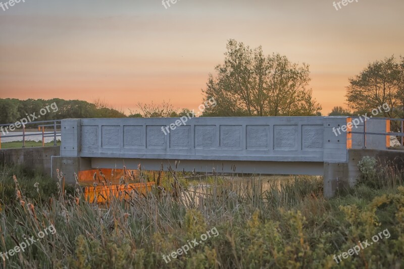 Sunset Evening Orange Sky View