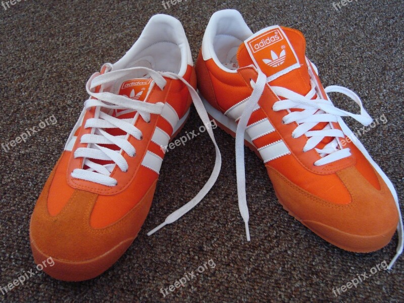 Shoes Adidas Gasele Orange Free Photos