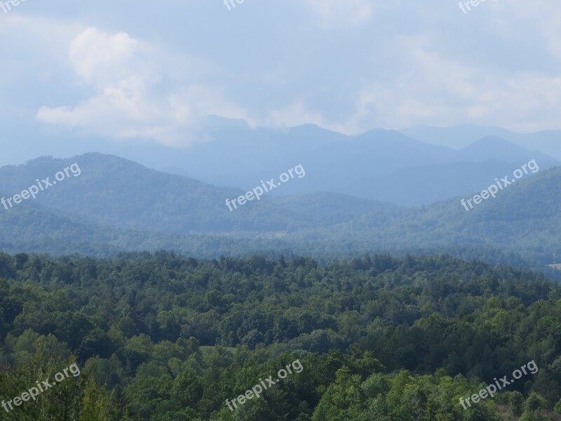 Blue Ridge Mountains Nature Landscape Virginia