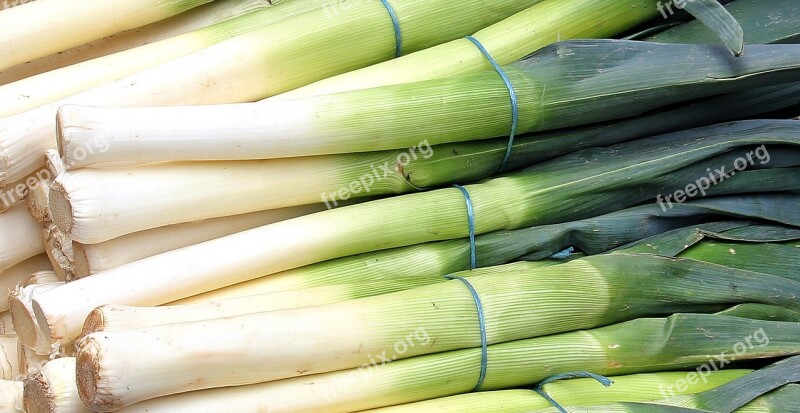 Leek Market Farmers Local Market Vegetables Food