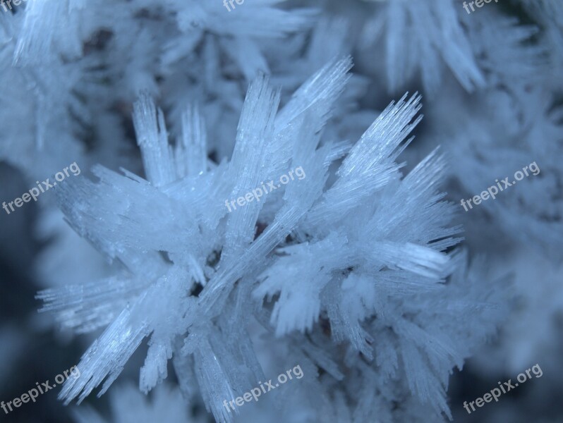 Crystals Frost Winter Weather Seasonal