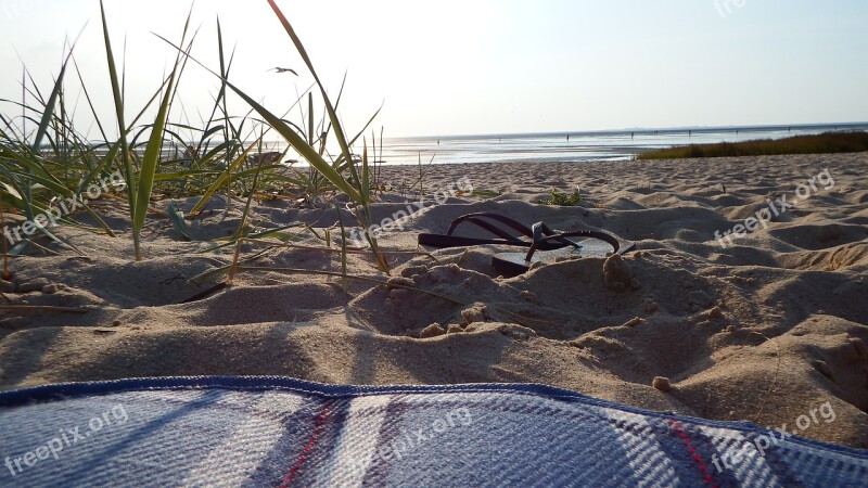 Beach Cuxhaven Sea Dunes Nature