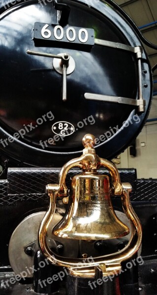 Brass Train Bell Shine Steam