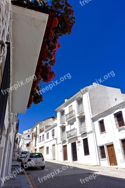 Streetscape Street White Buildings Urban