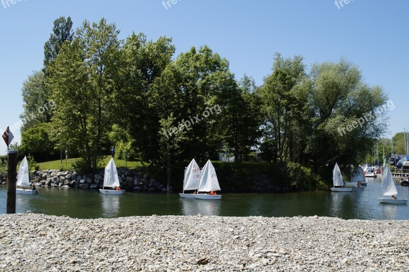 Sailing School Dinghy Exercise Sail Shuttle