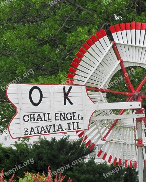 Windmill Vintage Farm Rural Energy