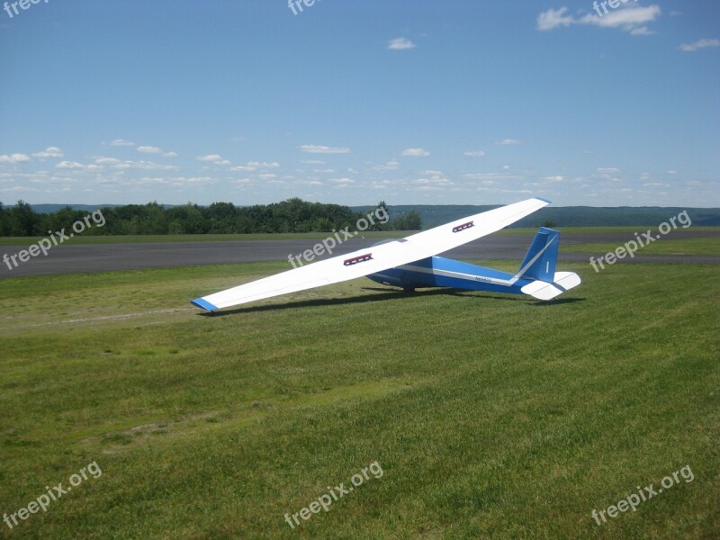 Glider Flying Flight Airfield Free Photos