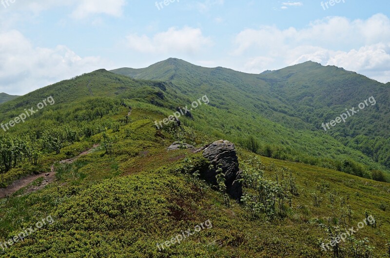 Mountains Landscape Bieszczady Nature Top View