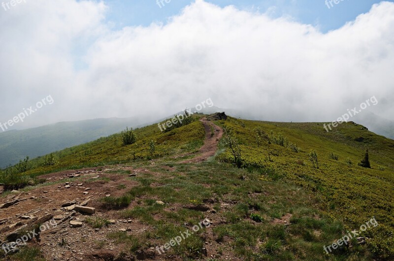 Mountains Landscape Bieszczady Nature Top View