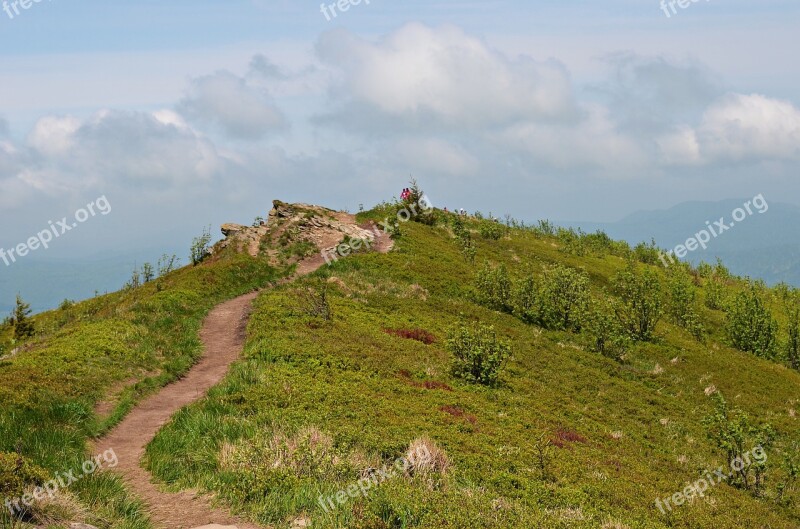 Mountains Landscape Bieszczady Nature Top View