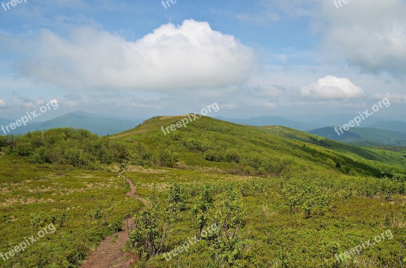 Mountains Landscape Bieszczady Nature Top View