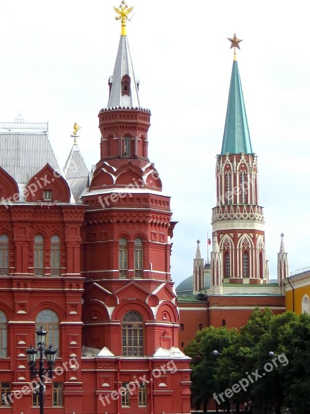 Russia Moscow Red Square Color Bell Tower