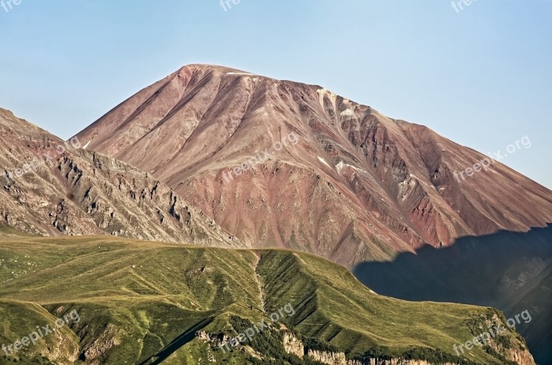 Georgia Great Caucasus Mountains Landscape Nature