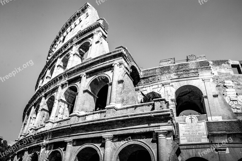 Coliseum Rome Italy History Historical Building