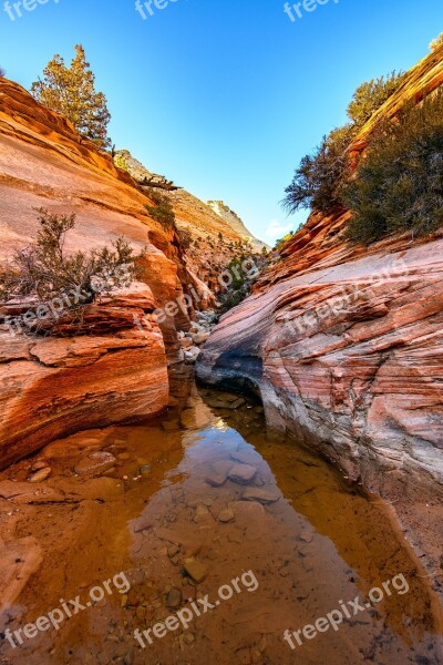 Zion Utah Landscape Southwest Free Photos