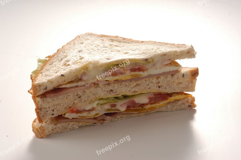 Club Sandwich Ham Breakfast Free Photos