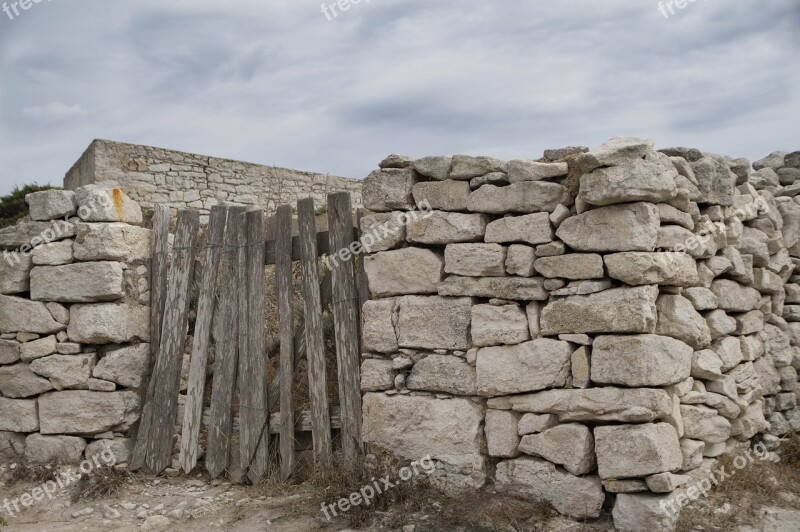 Wall Stones Blocks Portal Closing