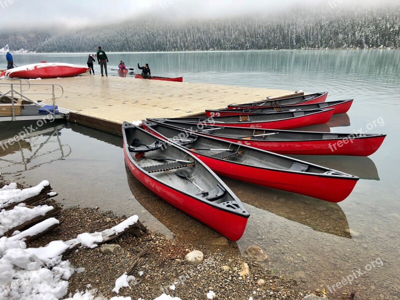 Lake Louise Lake Alberta Scenery Free Photos