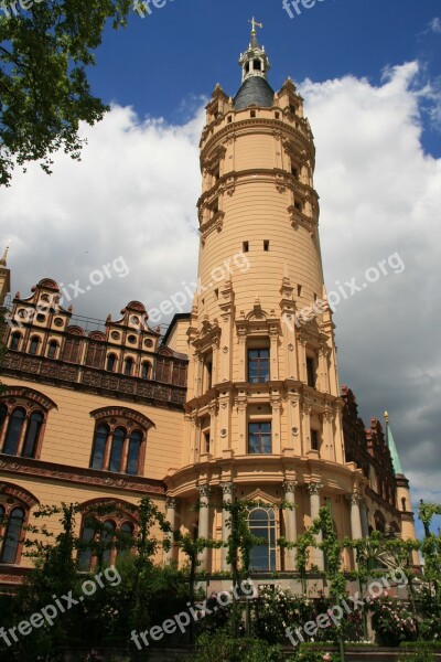 Schwerin Castle Castle Tower State Capital Mecklenburg Western Pomerania