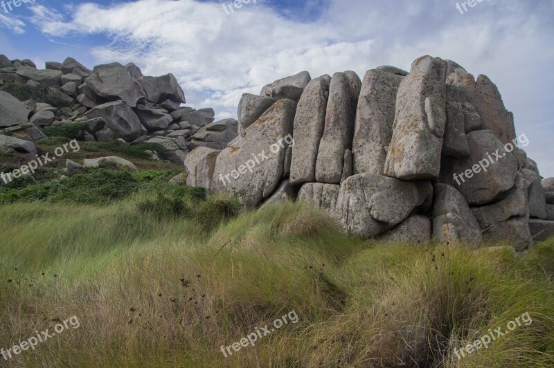 Corsican Lavezzi Isles Rocks Granite Wild