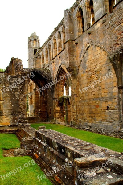 Elgin Cathedral Scotland Ruin Historically