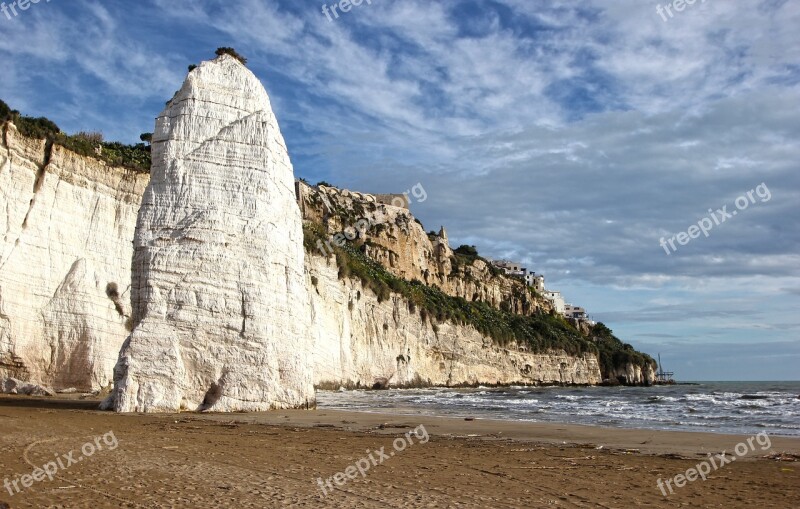 Vieste Pizzomunno Gargano Puglia Monolith