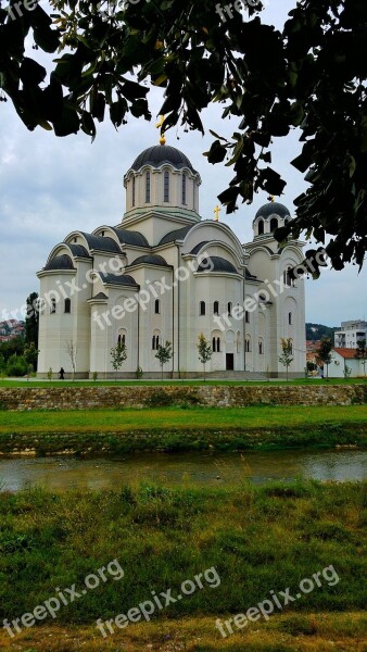 Valjevo Serbia Temple Church River