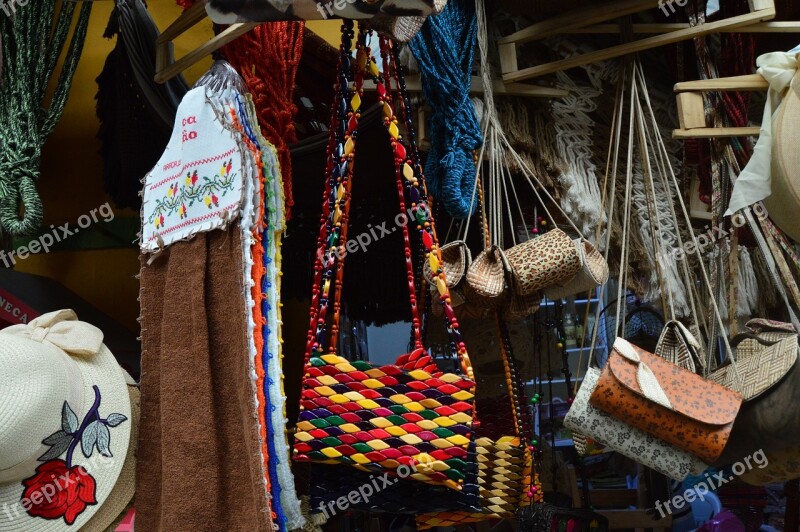 Purse Crafts Market Colored Basket