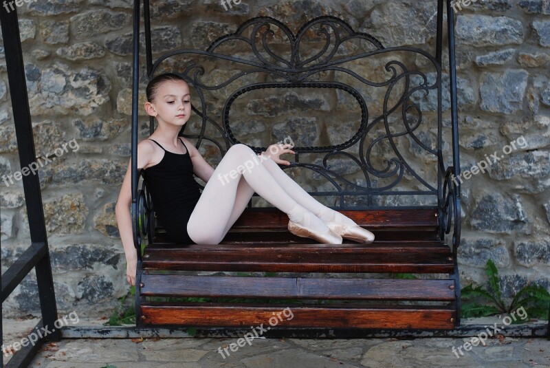 Ballet Ballerina Girl Pointe Shoes Dance