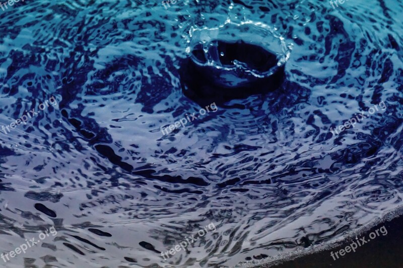 Rain Barrel Funnel Crater Drip Water