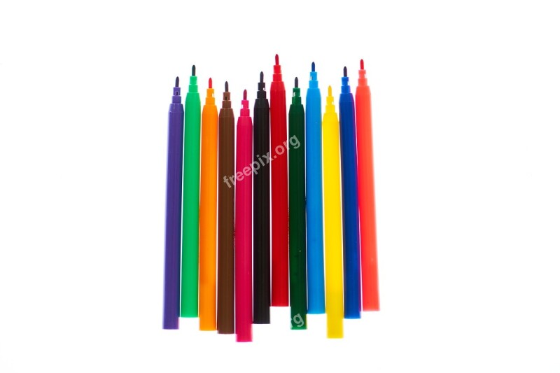 Pens Color The Draw School Paint