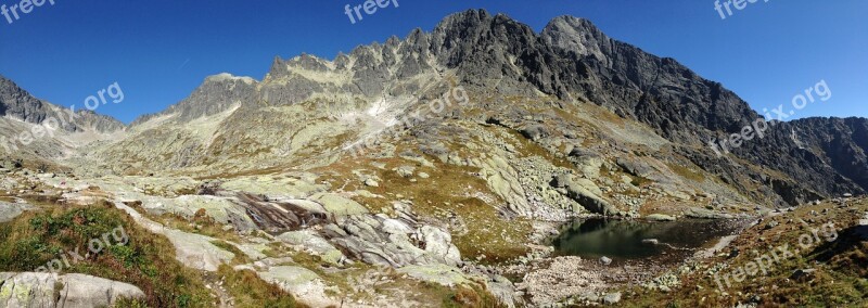 Tatry Panorama Mountains Landscape Nature