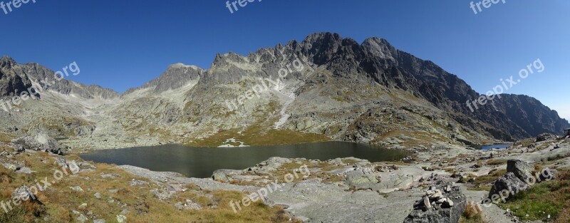 Mountains Tatry Panorama Landscape Tops