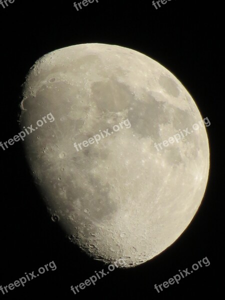 Moon Night Luna Crater Dark