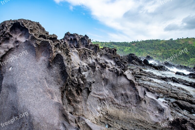 St Vincent And The Grenadines Volcano Volcanic Flow Lava Hot