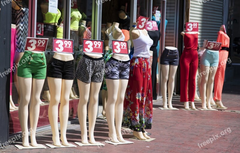 Mannequins Store Fashion Clothing Fashionable