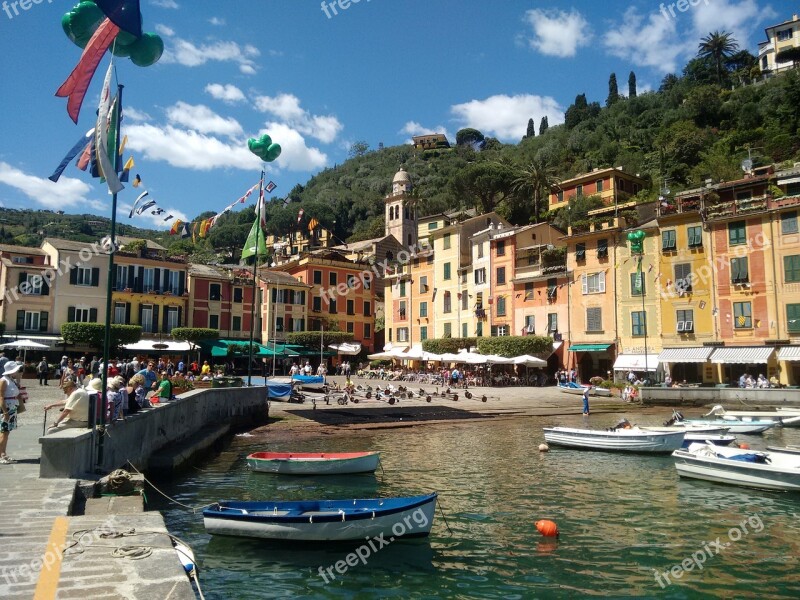 Portofino Italy Fishing Village Vela Bay