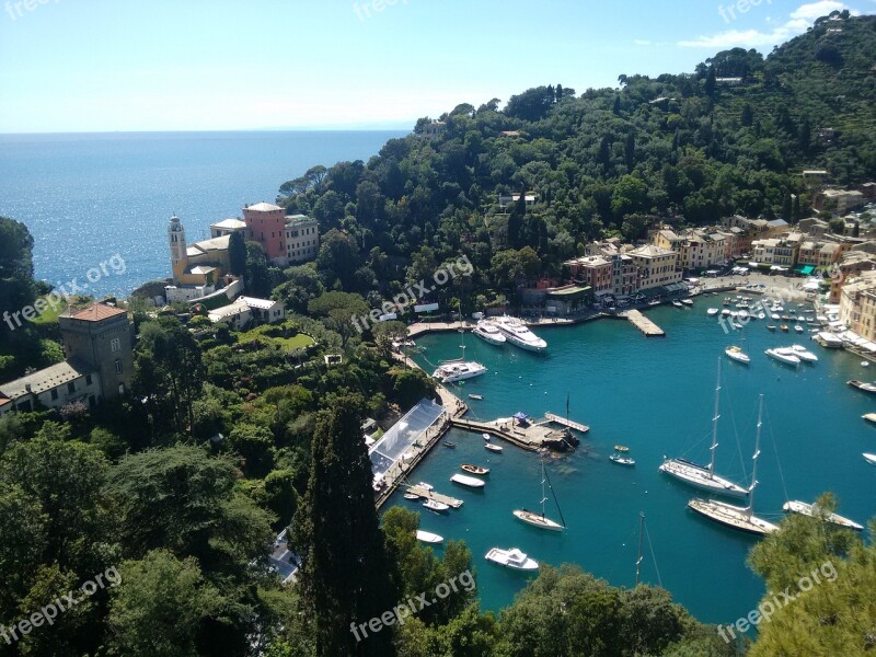 Portofino Italy Fishing Village Vela Bay