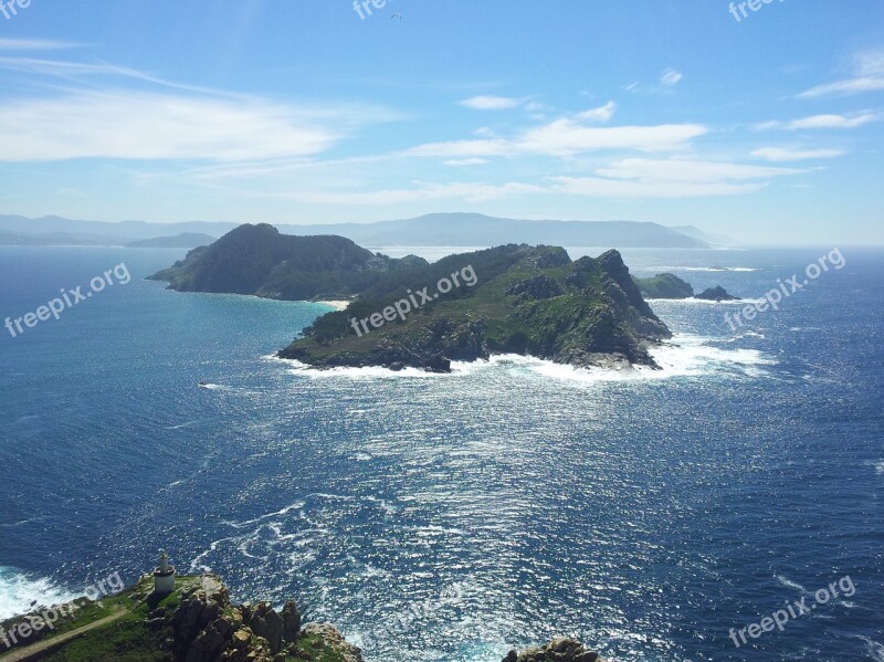 Isla Cies Spain Vigo Galicia Sea View