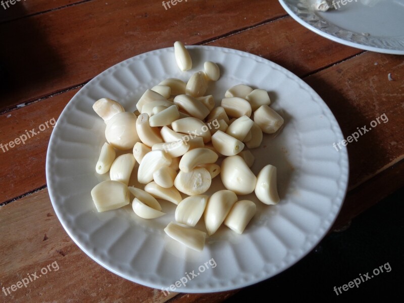 Garlic Eat Savory Unctuous Free Photos