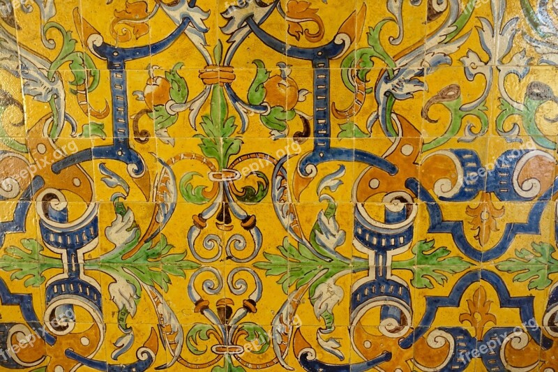 Tiles Colourful Motif Tiled Artistic