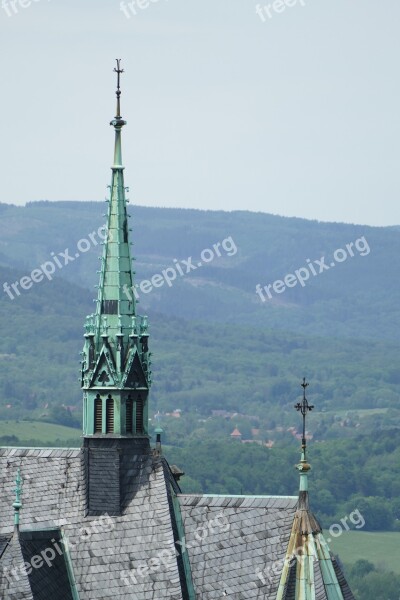 Castle Wernigerode Forest Nature Middle Ages